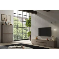 3S. x Home Commode FANTASY 4 portes panneaux de particules New