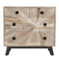 Macabane Commode MANDY Scandi 4 Tiroirs New