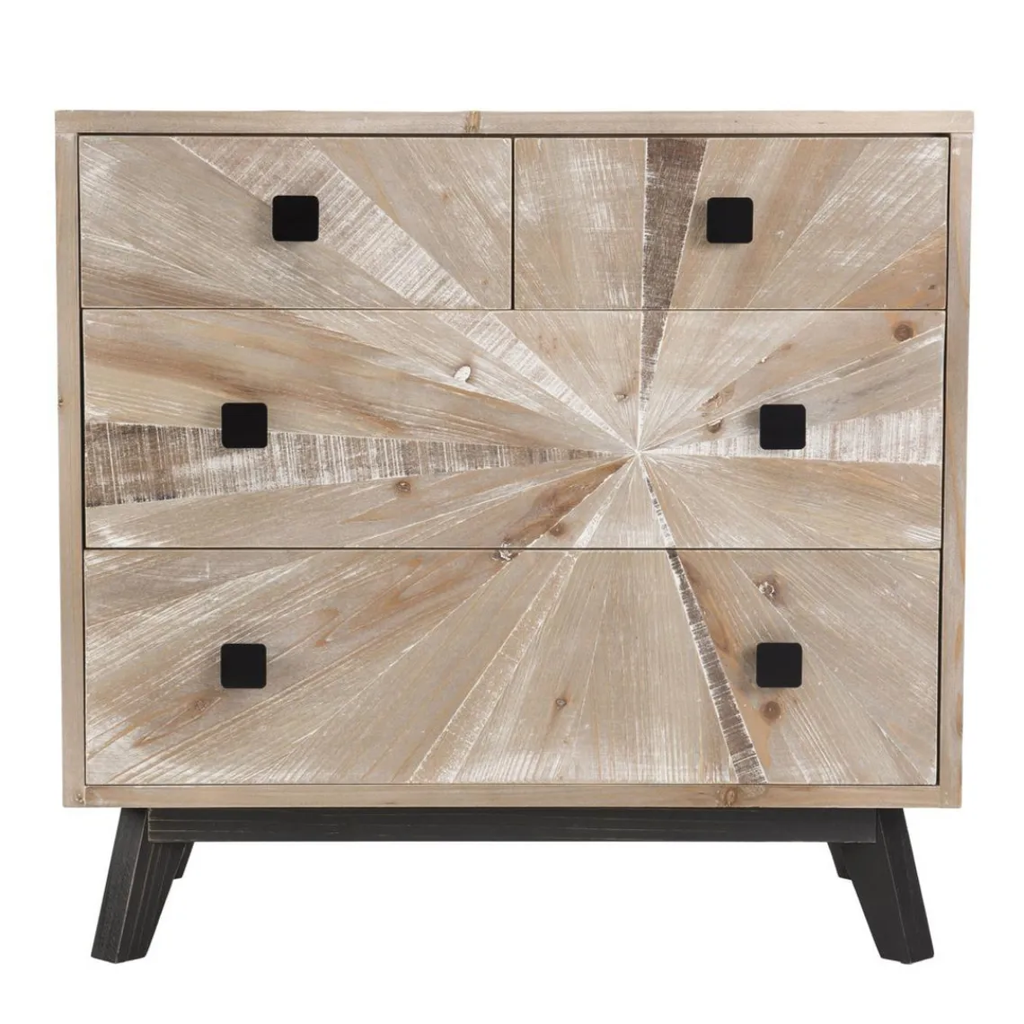 Macabane Commode MANDY Scandi 4 Tiroirs New