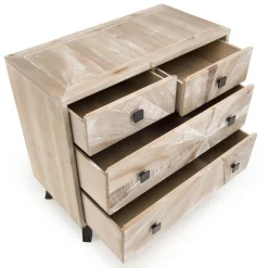 Macabane Commode MANDY Scandi 4 Tiroirs New