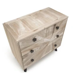 Macabane Commode MANDY Scandi 4 Tiroirs New
