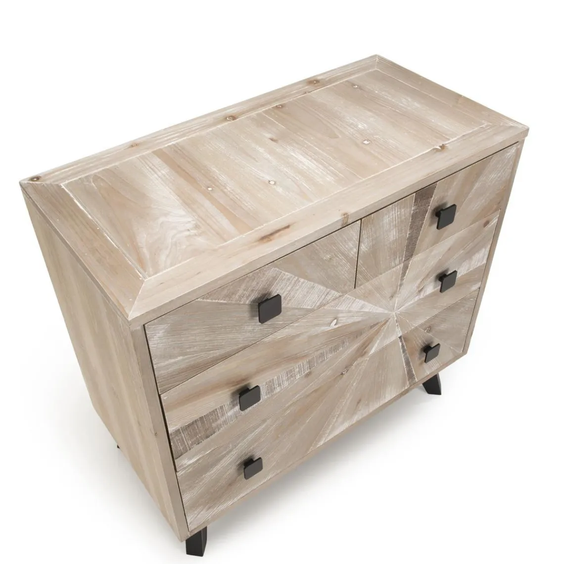 Macabane Commode MANDY Scandi 4 Tiroirs New