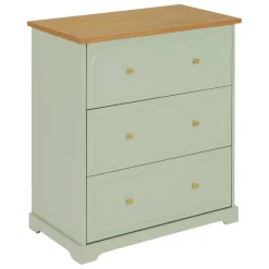 3S. x Home Commode Mohéa Vert céladon 3 tiroirs Sale