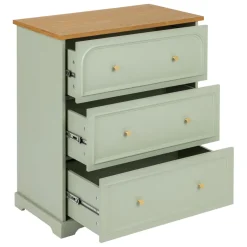 3S. x Home Commode Mohéa Vert céladon 3 tiroirs Sale