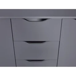 3S. x Home Commode SILENZIA 2 portes & 4 tiroirs gris Outlet