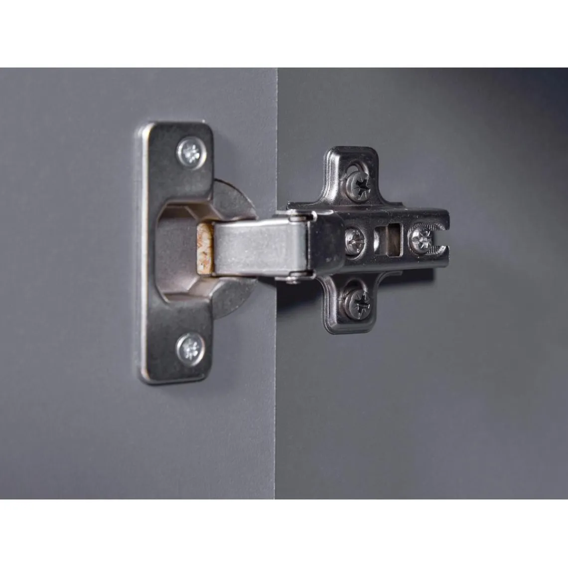 3S. x Home Commode SILENZIA 2 portes & 4 tiroirs gris Outlet