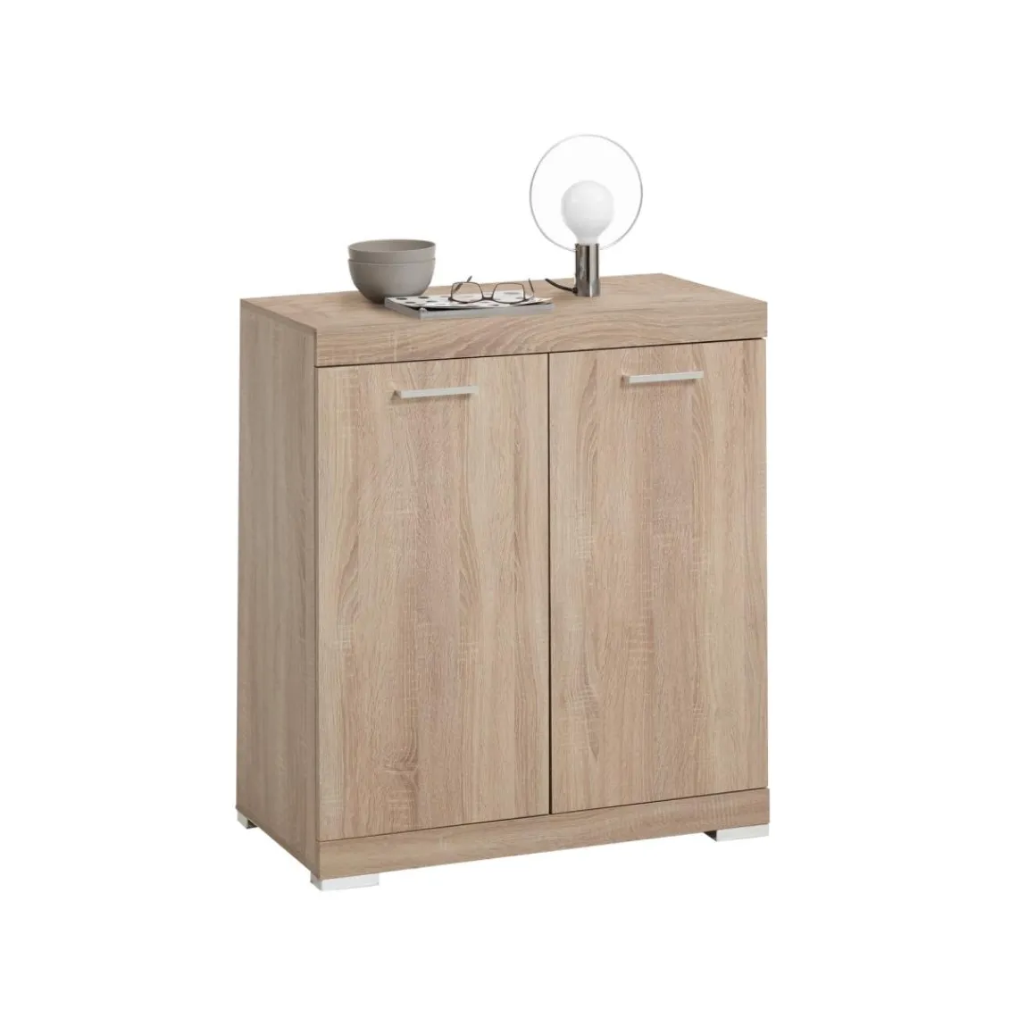 3S. x Home Comode avec 2 portes BRISTOL 1 naturel Best