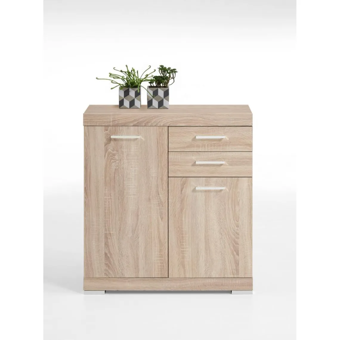 3S. x Home Comode avec 2 portes et 2 tiroiris BRISTOL 2 naturel Sale