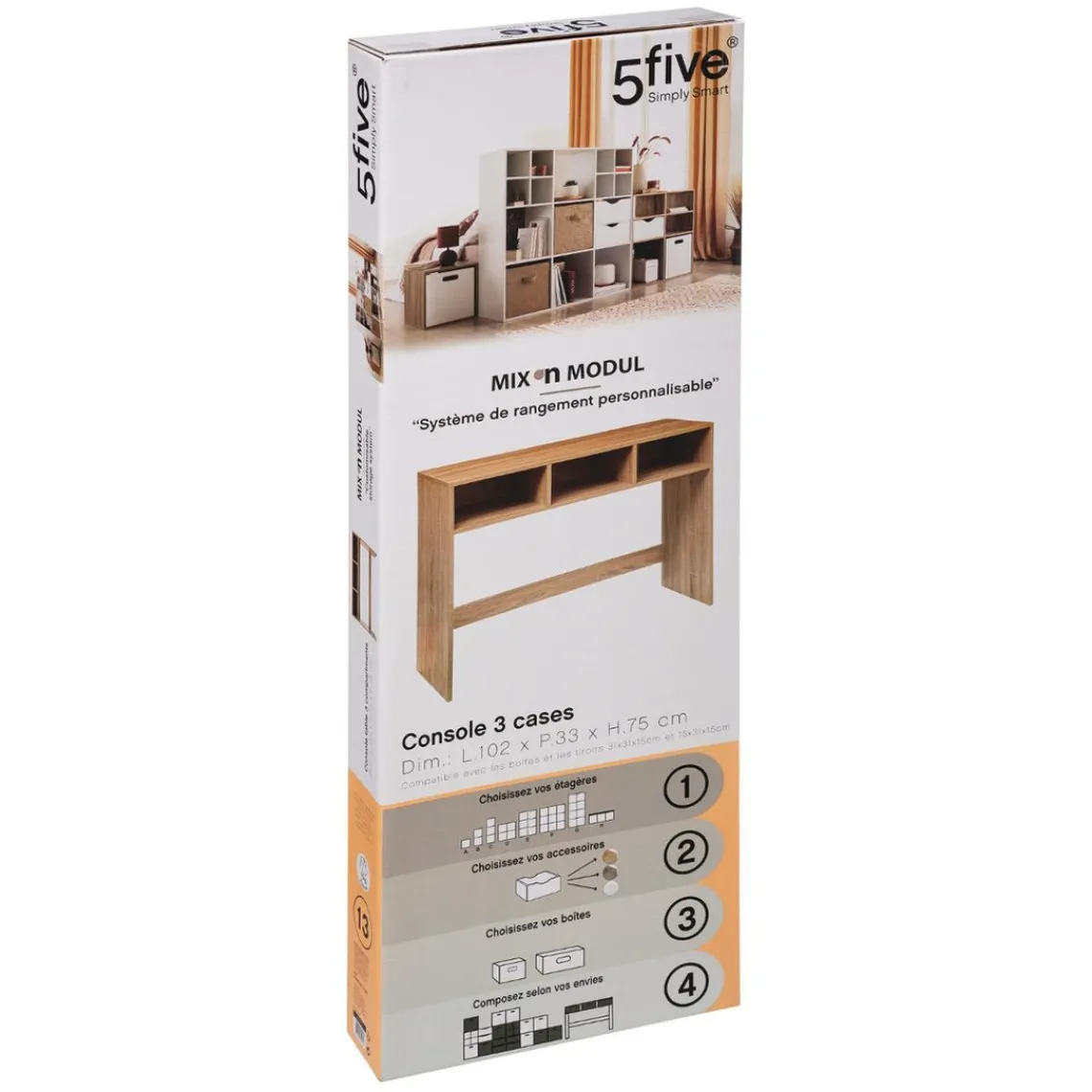 3S. x Home Console 3 Cases Mix Naturel Clearance