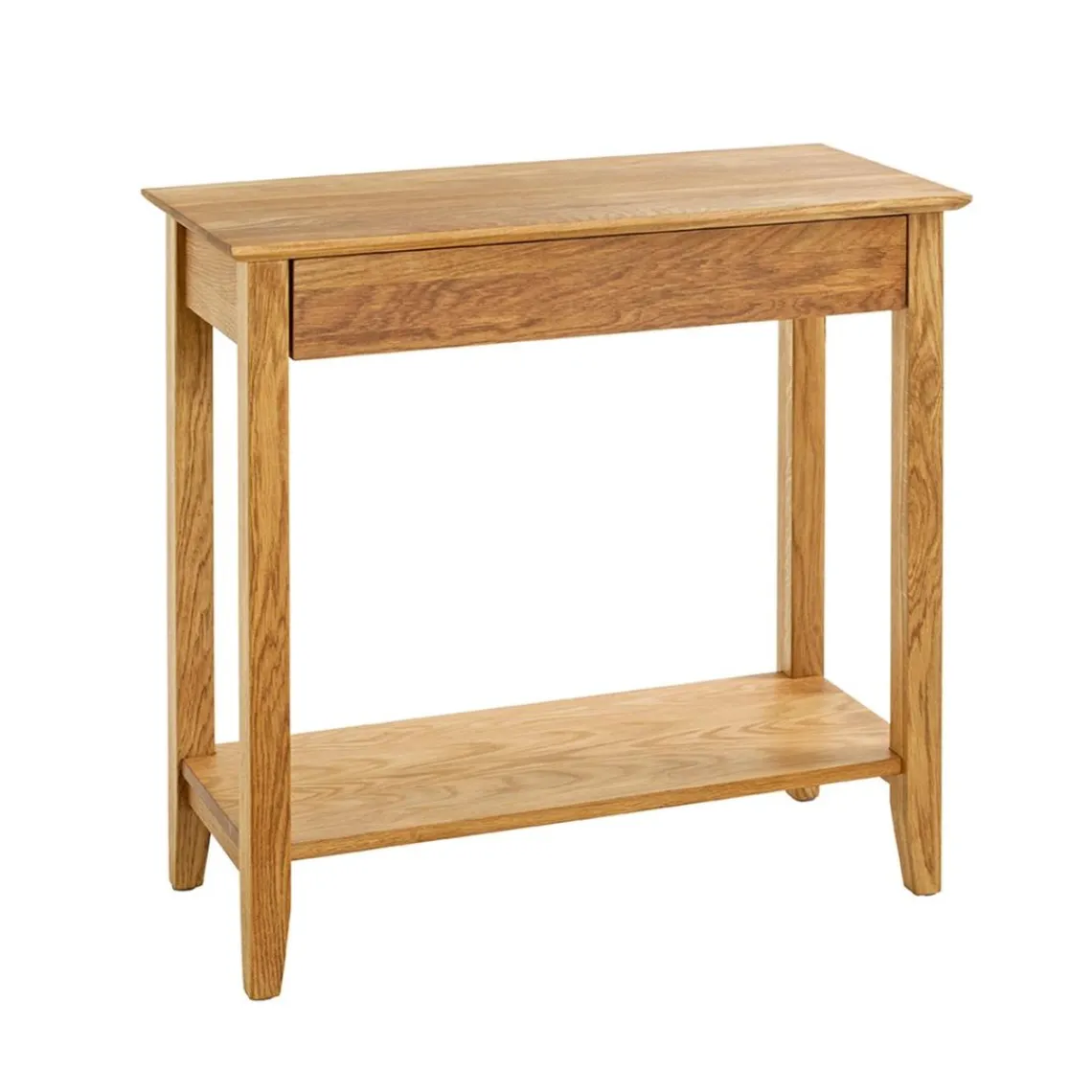 3S. x Home Console 1 tiroir et 1 etagère bois de chêne New