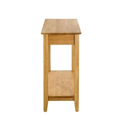 3S. x Home Console 1 tiroir et 1 etagère bois de chêne New