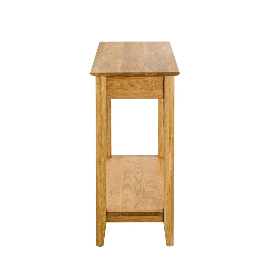 3S. x Home Console 1 tiroir et 1 etagère bois de chêne New