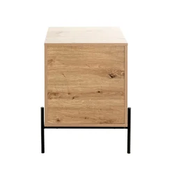 3S. x Home Console 1 tiroir et 1 étagère décor chêne Clearance