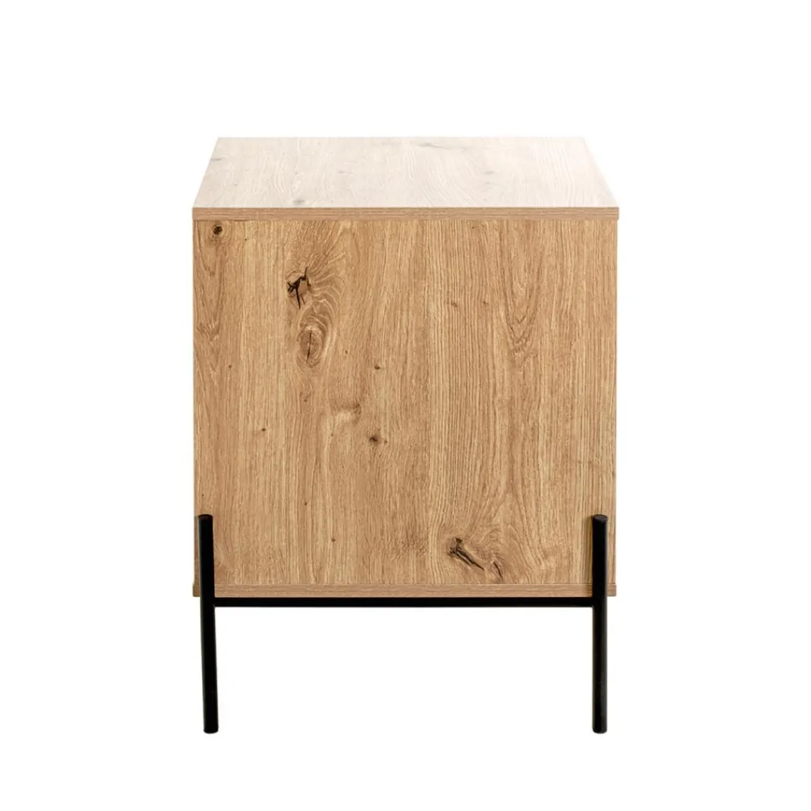 3S. x Home Console 1 tiroir et 1 étagère décor chêne Clearance