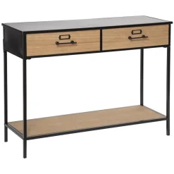 3S. x Home Console 2 Tiroirs Baris Noir Best