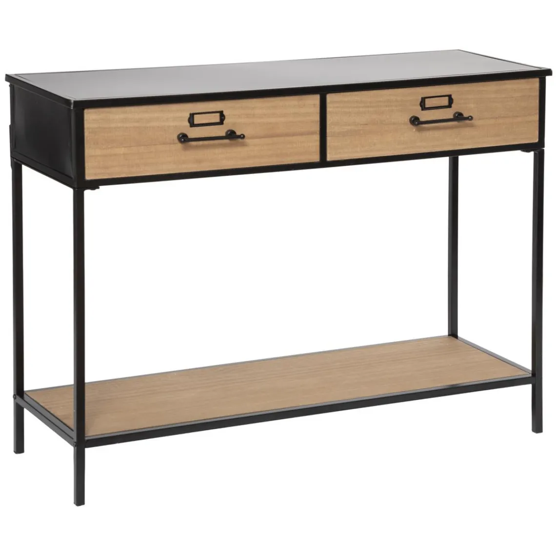 3S. x Home Console 2 Tiroirs Baris Noir Best