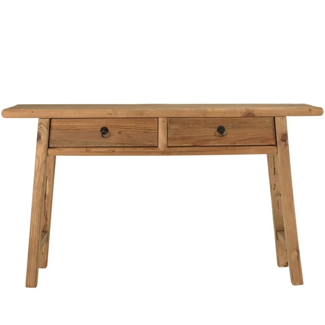 Macabane Console 2 tiroirs bois pin recyclé SANDY Hot