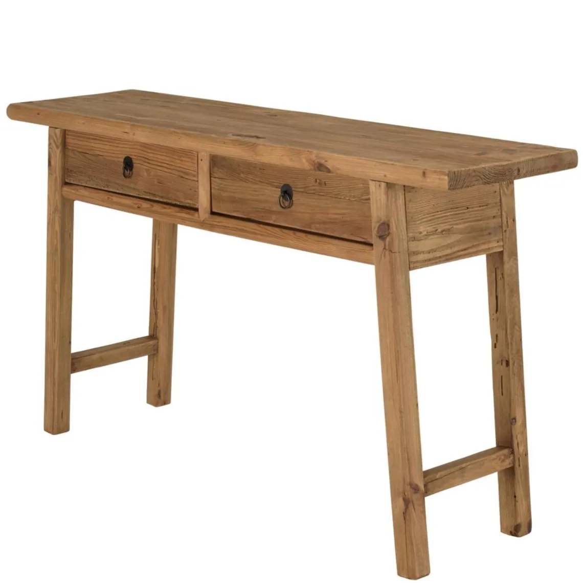 Macabane Console 2 tiroirs bois pin recyclé SANDY Hot