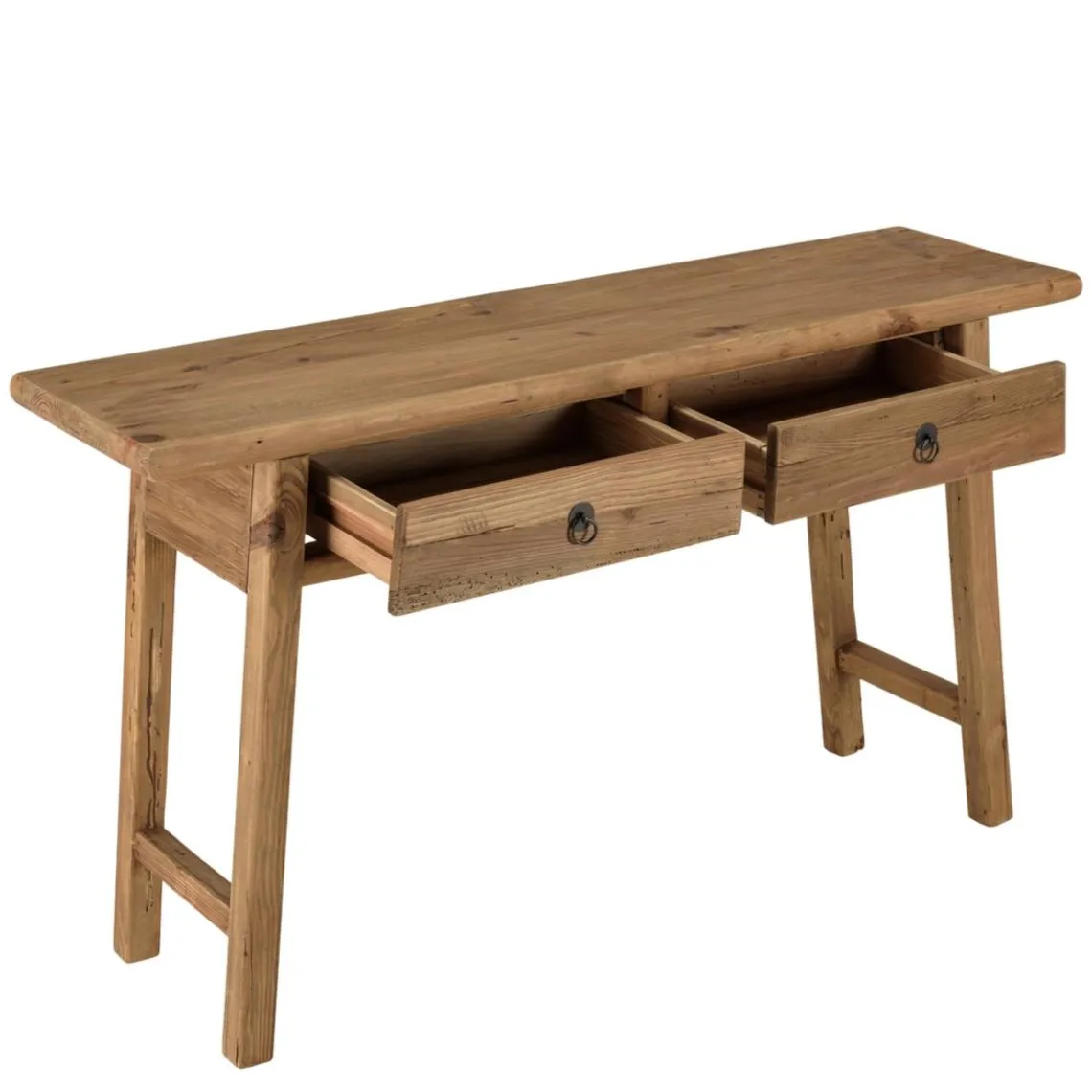 Macabane Console 2 tiroirs bois pin recyclé SANDY Hot