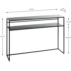 3S. x Home Console acier laqué noir Sale