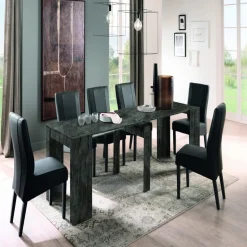 3S. x Home Console avec 4 allonges Noir Clearance