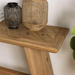 Macabane Console bois Pin recyclé Discount