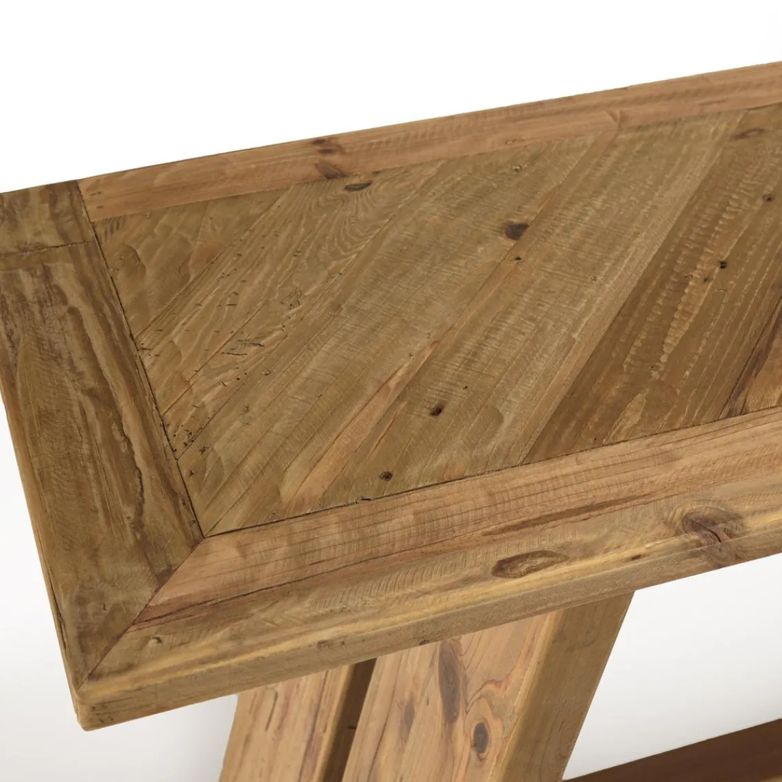 Macabane Console bois Pin recyclé Discount