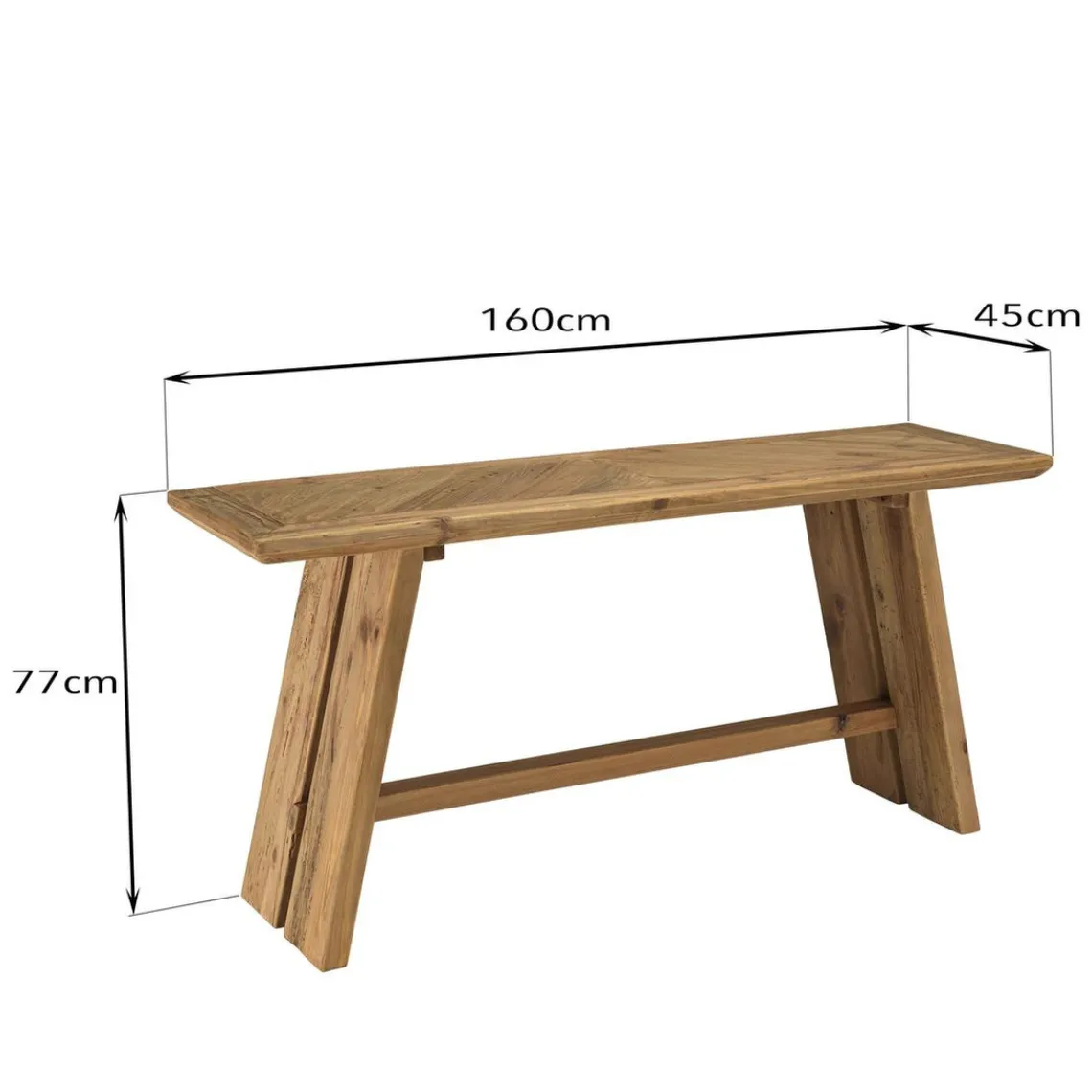 Macabane Console bois Pin recyclé Discount