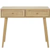 3S. x Home Console d'Entrée 2 Tiroirs en Bois Hot