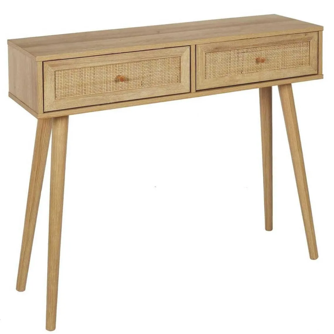 3S. x Home Console d'Entrée 2 Tiroirs en Bois Hot