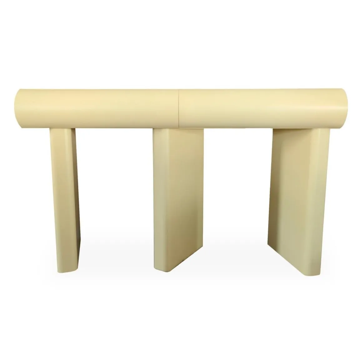 3S. x Home Console design 2 tiroirs avec pieds obliques Mezade Beige Discount