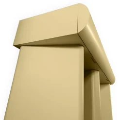 3S. x Home Console design 2 tiroirs avec pieds obliques Mezade Beige Discount