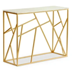 3S. x Home Console Design PUZZLE Marbre Et Métal Or Clearance