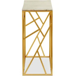 3S. x Home Console Design PUZZLE Marbre Et Métal Or Clearance