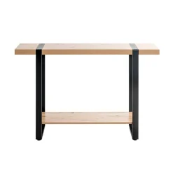 3S. x Home Console deux niveaux bois et métal