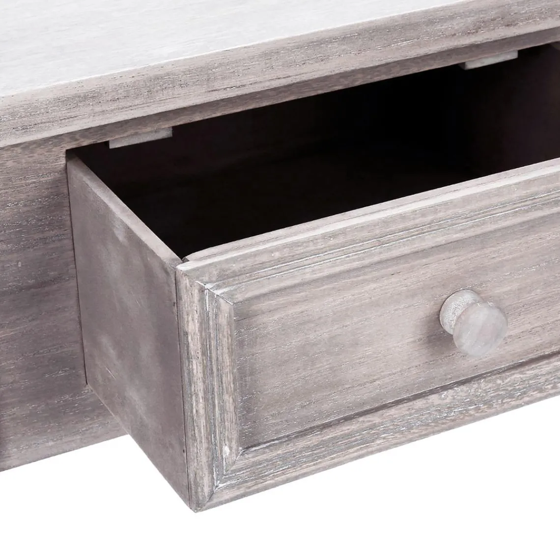 3S. x Home Console en bois naturel Blanc Sale