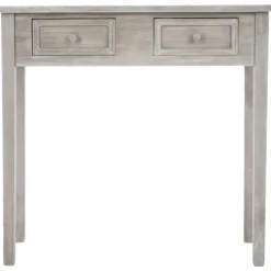 3S. x Home Console en bois naturel Blanc Sale