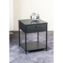 3S. x Home Console en métal avec tablette et tiroir Outlet