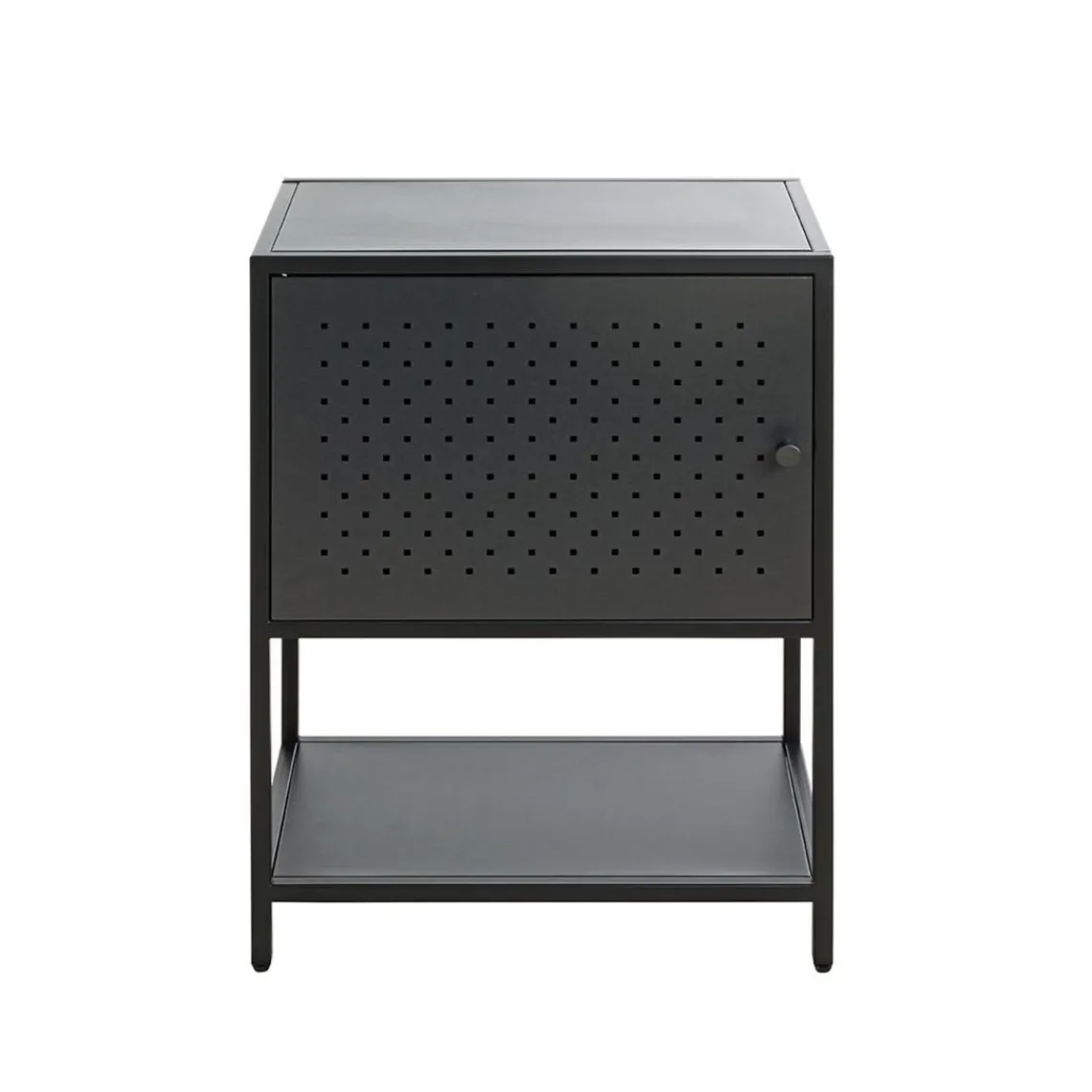 3S. x Home Console en métal avec étagère et porte noir Sale