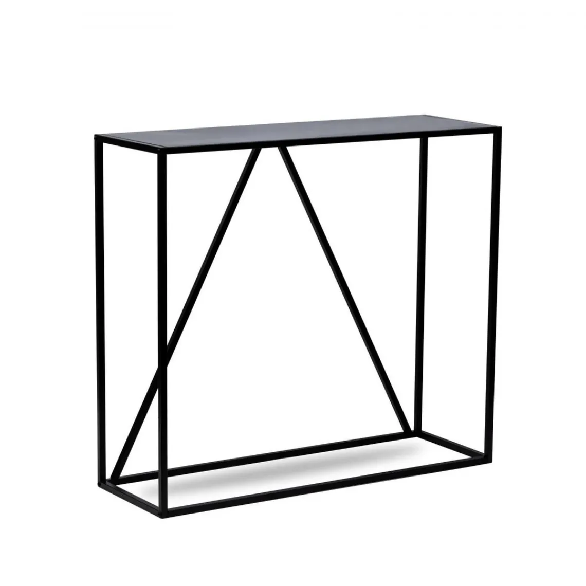 3S. x Home Console en métal Blanc Style industriel Noir Sale