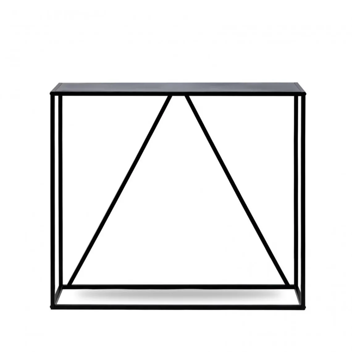 3S. x Home Console en métal Blanc Style industriel Noir Sale