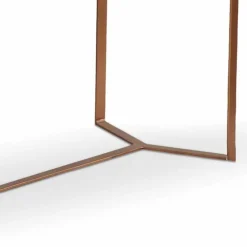 3S. x Home Console en Verre Et Métal Cuivré New