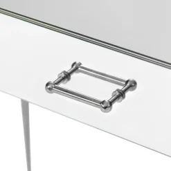 3S. x Home Console FANTASIO 1 Tiroir Miroir Et Argent Hot