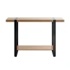 3S. x Home Console finition chêne et structure en acier Online