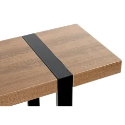 3S. x Home Console finition chêne et structure en acier Online