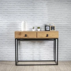 3S. x Home Console industrielle Bois et Métal SALMA Clearance