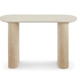 3S. x Home Console moderne avec pieds style colonnes Gwendoline Beige Online