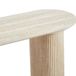 3S. x Home Console moderne avec pieds style colonnes Gwendoline Beige Online