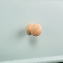 Nordlys Console scandinave en bois avec 2 tiroirs vert menthe Best