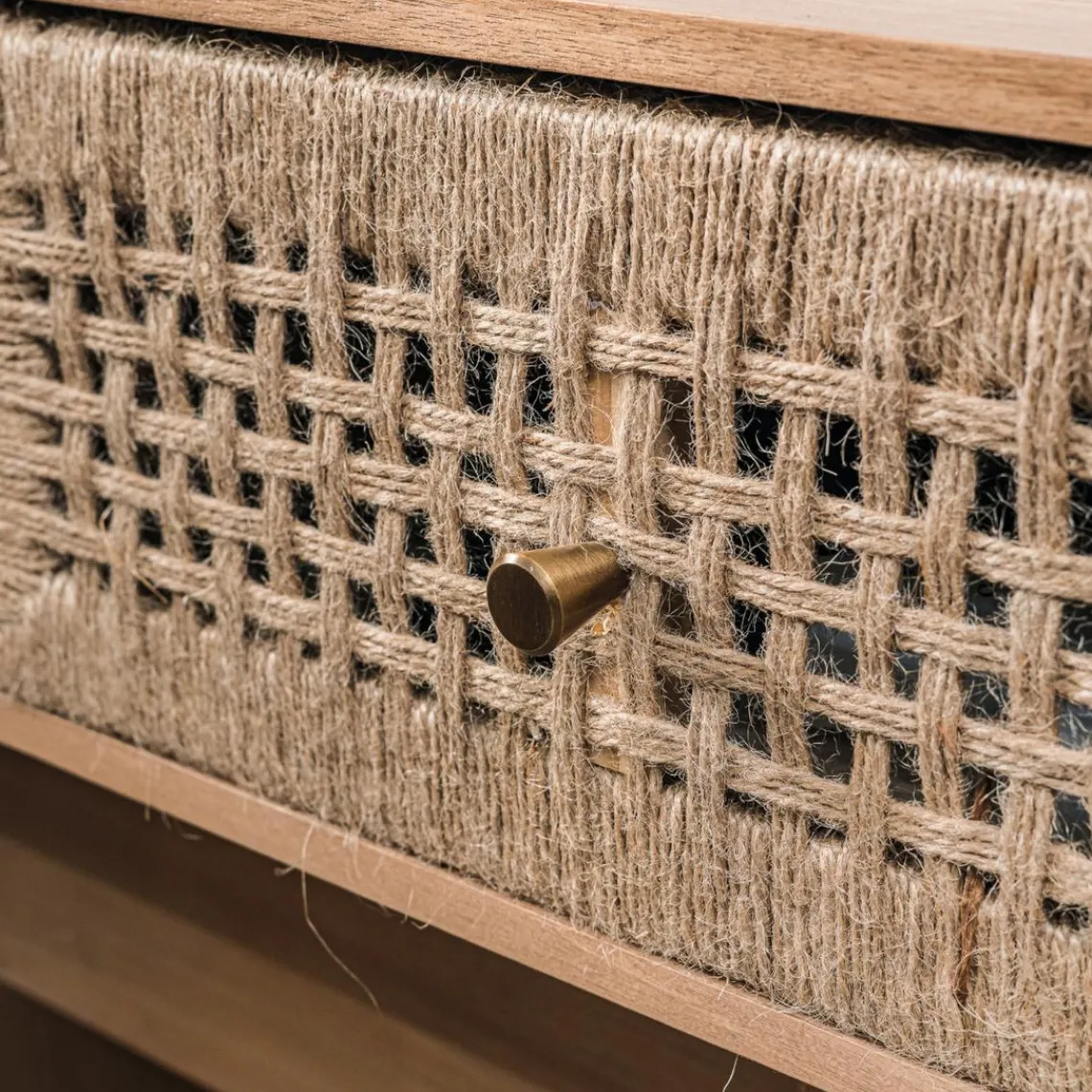 Nordlys Console Table Scandinave en Bois avec 2 Tiroirs Discount